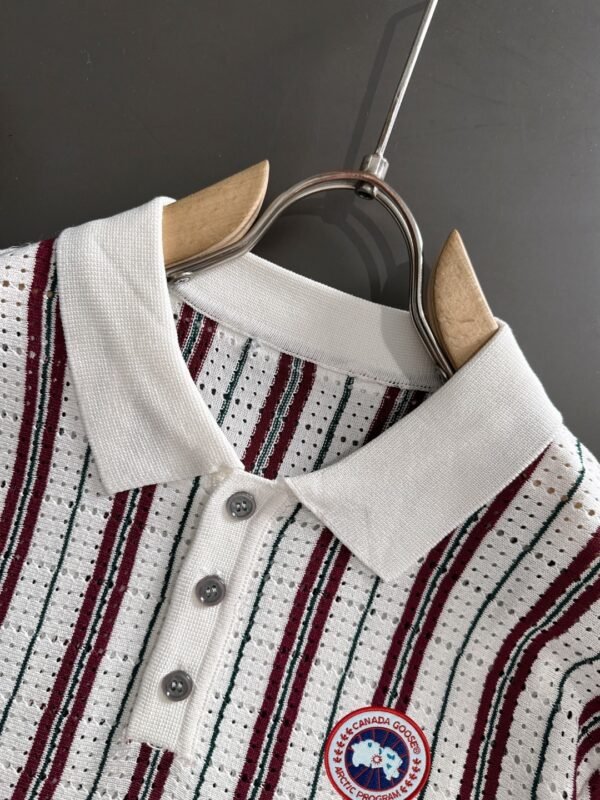 7129e58e CG Stripped Polo Shirt – Red/White