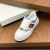 72392d6f GCC White Trainers with Green Contrast Panels and Stripe Detail