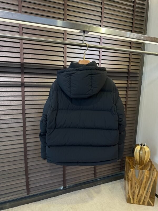 BRBY Hooded Padded Puffer Jacket - Black