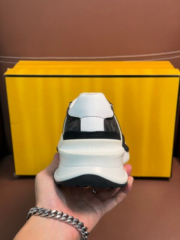 7289b30f (1) FND Monogram Trainers with White Details - Black