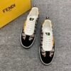 FND Low-Top Trainers with Logo Pattern - Black/Brown