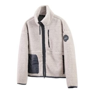 CG Zip-Up Sherpa Fleece Jacket - Blush Beige
