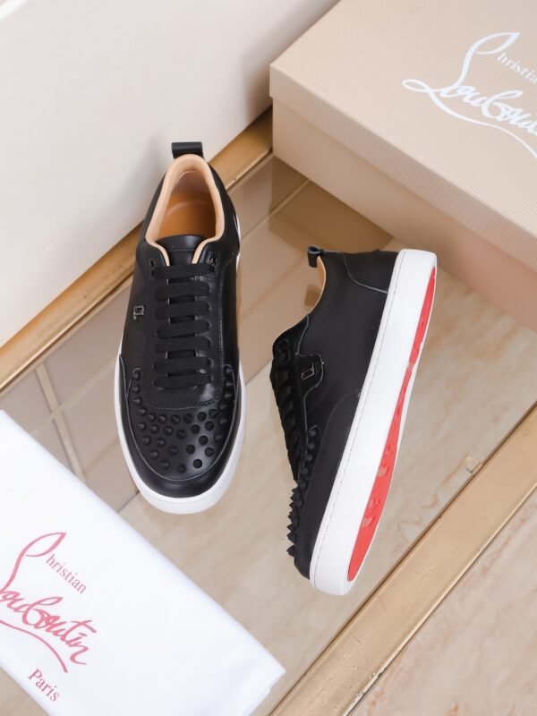 CLB Low-Top Trainers with Studded Toe Detail - Black