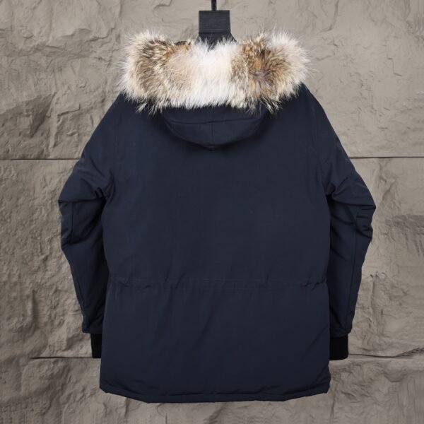 CG Utility Parka Coat with Fur-Trim Hood - Navy Blue