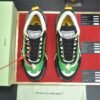OFFW Chunky Trainers with Layered Panel Details - Green/Black