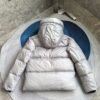CG Hooded Zip-Up Puffer Jacket - Silver Grey