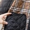BRBY Quilted Jacket with Snap Buttons - Black/Brown