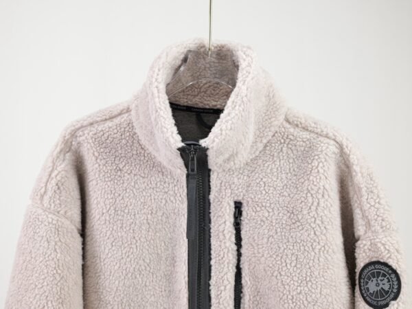 CG Zip-Up Sherpa Fleece Jacket - Blush Beige