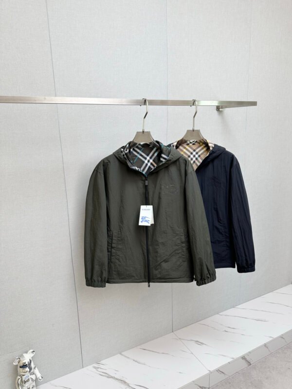 BRBY Hooded Check Jacket