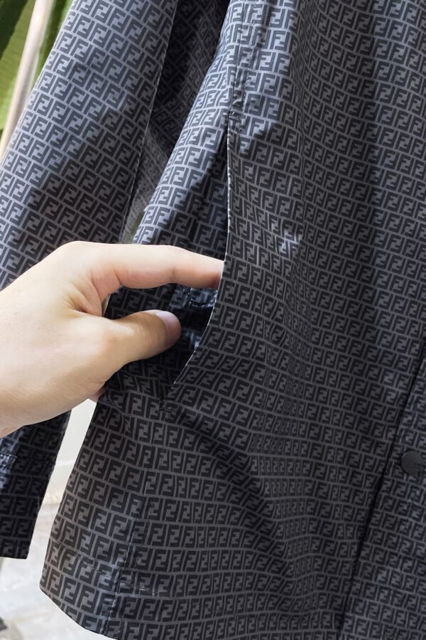 FND All-Over Monogram Front Fastening Jacket