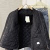 BRBY Quilted Jacket with Snap Buttons - Black/Brown