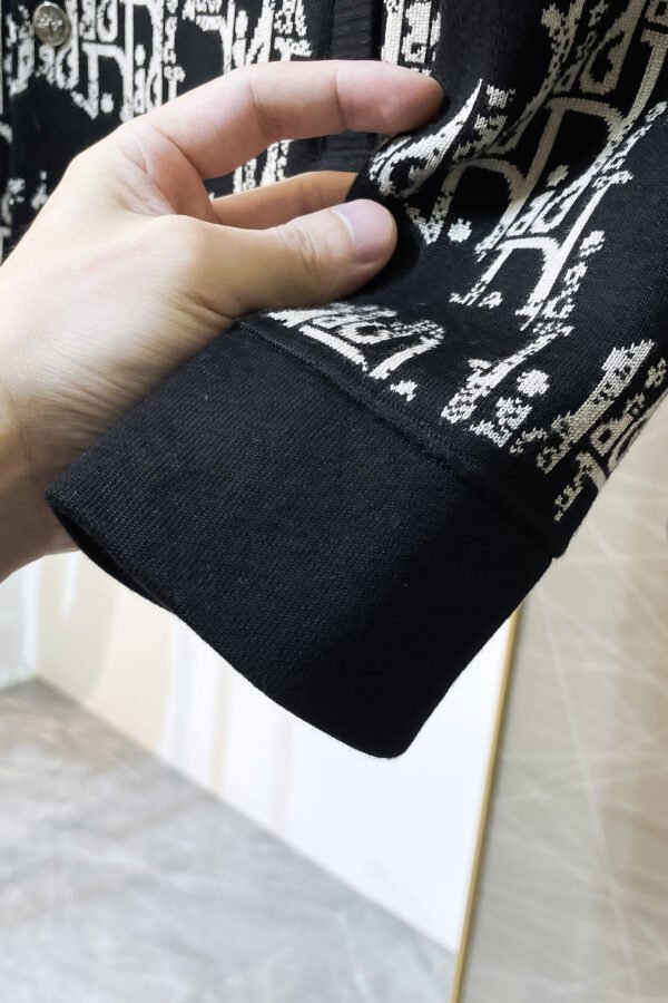 786c6521 CD Monogram Jacket with Snap-Buttons - Black