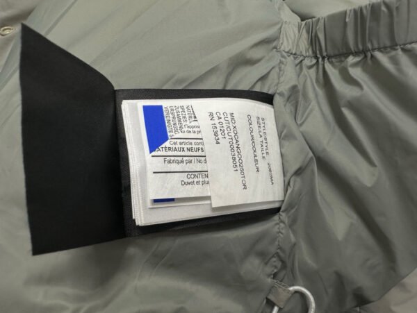 CG Hooded Puffer Jacket with Zip Pockets - Stone Grey