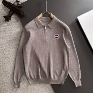 7bb4292e CG Half-Zip Knit Jumper - Taupe Grey