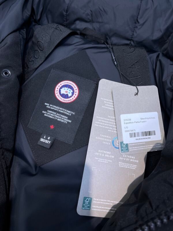 CG Fur-Trim Hooded Jacket with Utility Pockets - Black