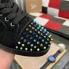 CLB Low-Top Trainers with Studded Toe and Heel Detail - Black