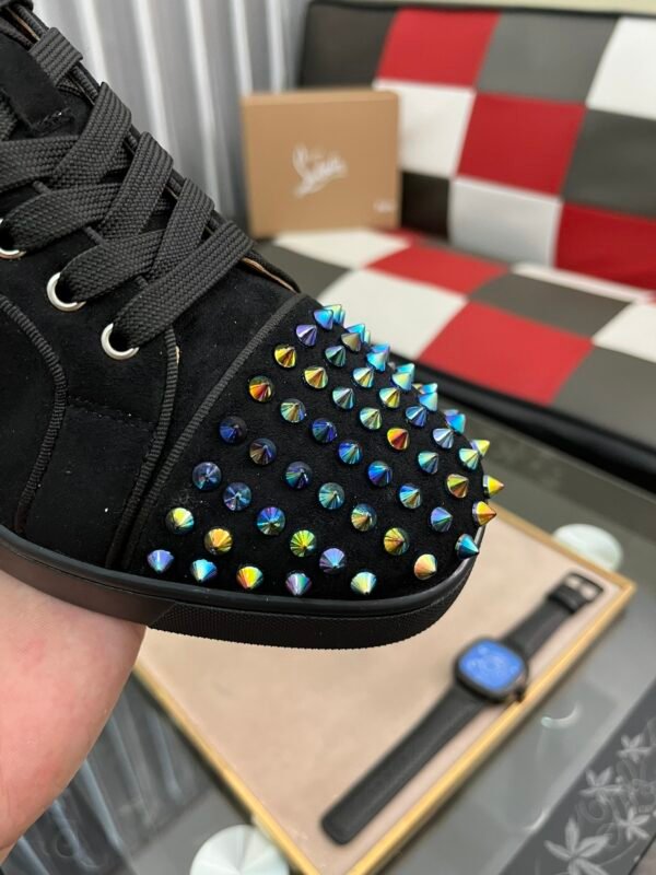 CLB Low-Top Trainers with Studded Toe and Heel Detail - Black