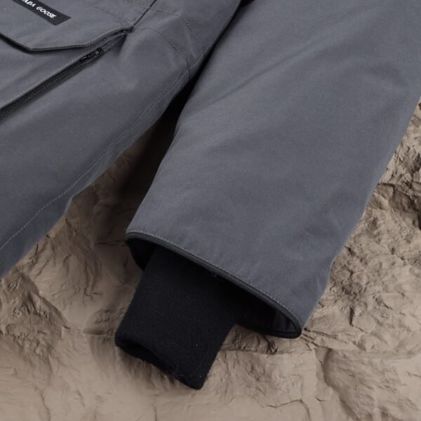 CG Utility Parka Coat with Fur-Trim Hood - Black