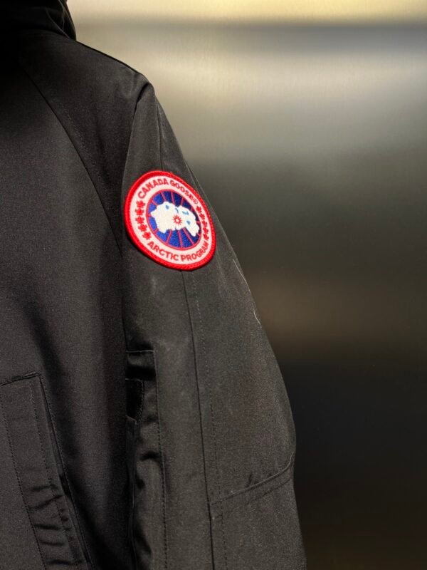 CG Fur-Trim Hooded Jacket with Utility Pockets - Black