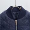CD Quilted Jacket with Zip Pockets - Navy Blue