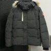 CG Hooded Puffer Jacket with Faux Fur Trim - Charcoal Grey