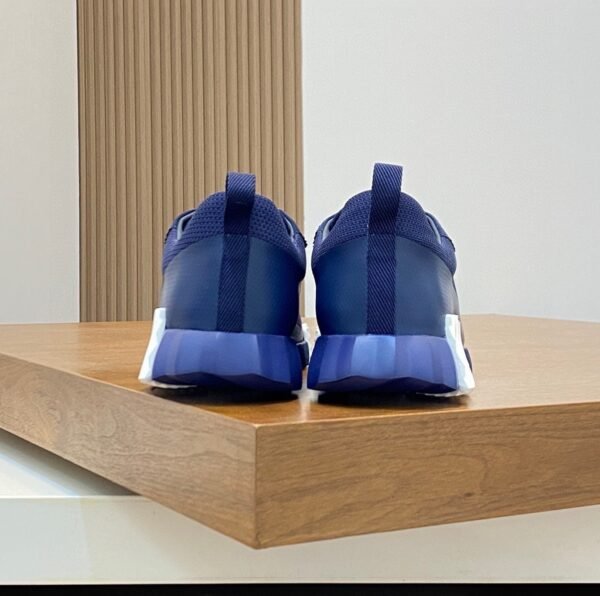 HRMS Mesh Low-Top Trainers – Blue with White Detail