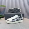 AMR Stars Court Low Mesh & Leather Trainers - Black & White