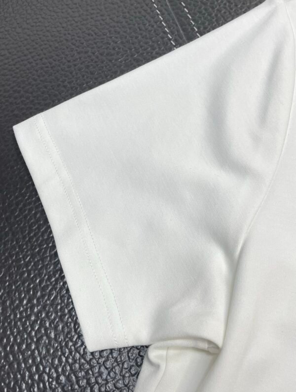 BLMN Paris Gold Foil Logo Crewneck Cotton T-Shirt