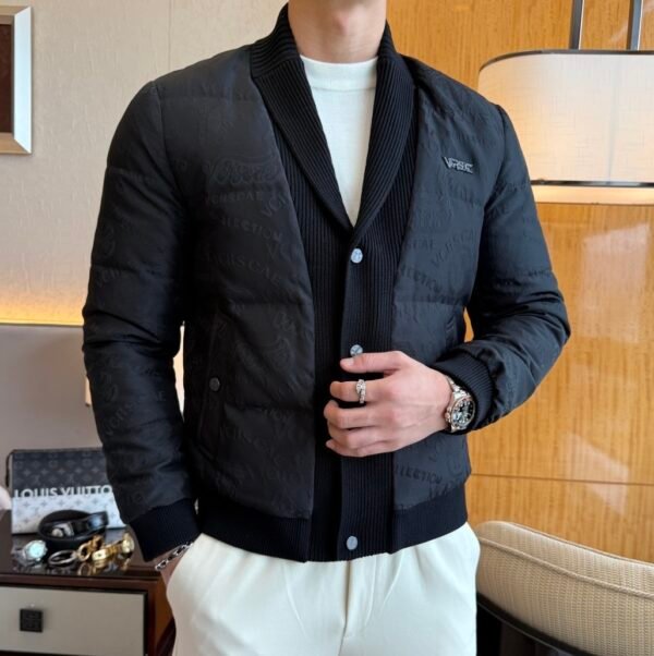 VRSC Jeans Couture Quilted Puffer Jacket - Black