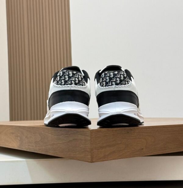 DXR CD Leather Trainers – Black & White