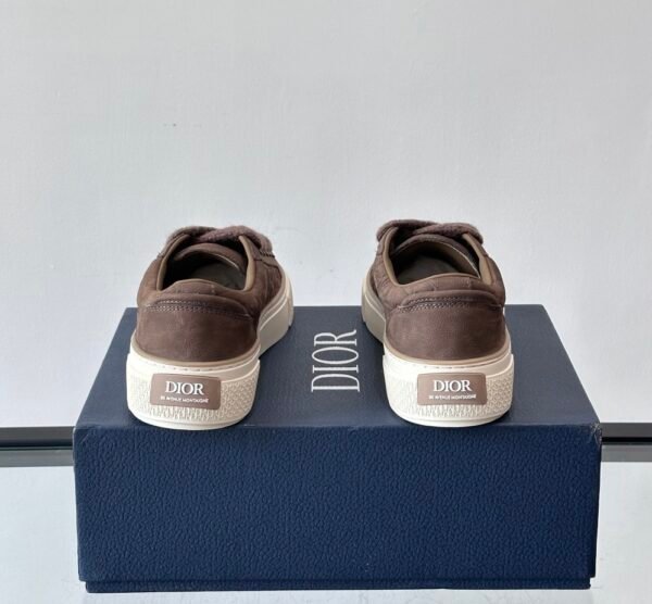 DXR CD Spin Suede & Oblique Canvas Trainers – Brown