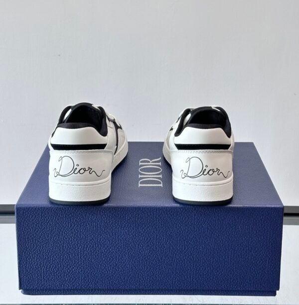 8 DXR CD Oblique Uptown Low-Top Sneaker – White & Black