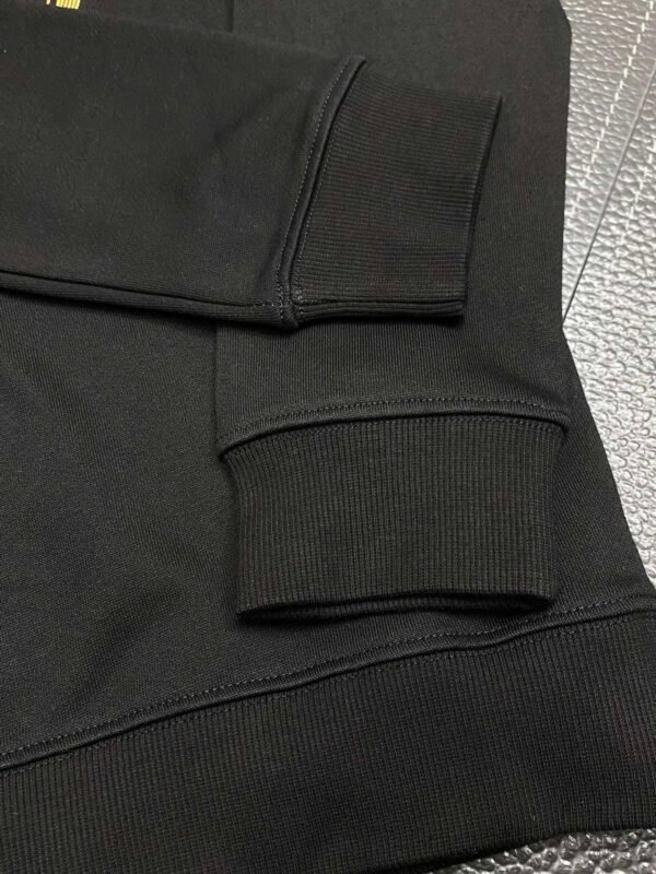 BLMN Paris Gold Logo-Print Long-Sleeve Tee Jumper