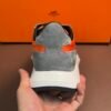 8 HRMS Suede Low-Top Trainers – Orange & Grey