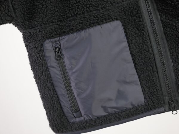 CG Zip-Up Sherpa Fleece Jacket - Black