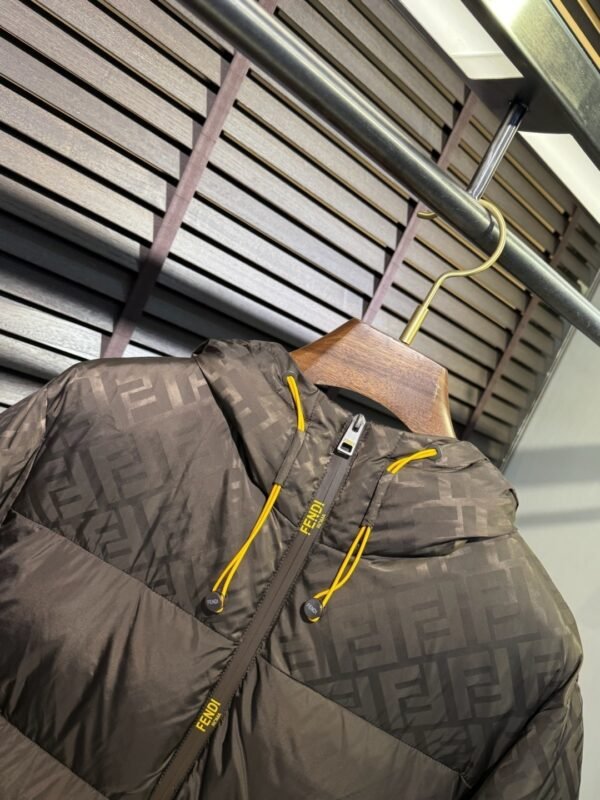 8099aed8 FND Hooded Puffer Jacket with Contrast Lining