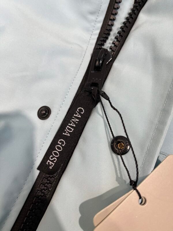 CG Fur-Trim Hooded Jacket with Utility Pockets - Ice Blue