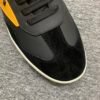 FND Black Trainers with Contrast Yellow Panels