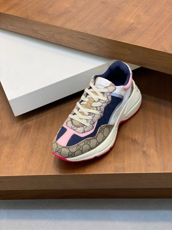 GCCI Trainers with All-Over Monogram Pattern - Multicolour