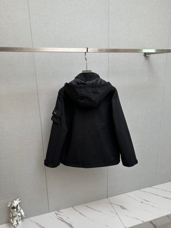 FND Hooded Zip-Up Utility Jacket - Black