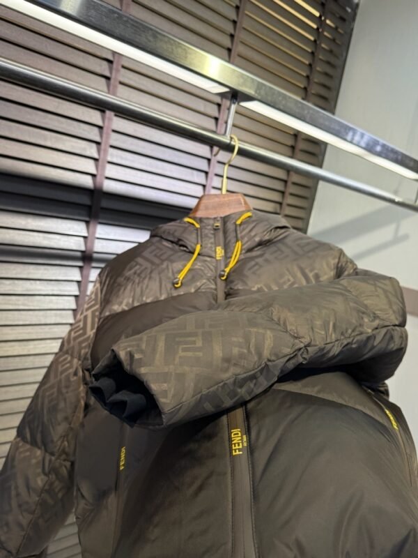 820f40f1 FND Hooded Puffer Jacket with Contrast Lining