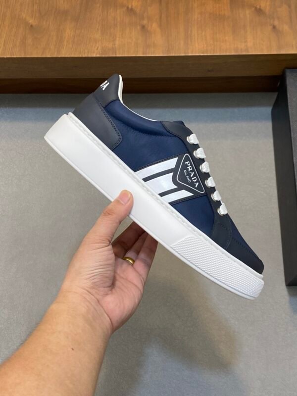 8277f8dd PRDA Low-Top Trainers in Navy Blue with White Sole
