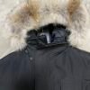 CG Utility Parka Coat with Fur-Trim Hood - Black
