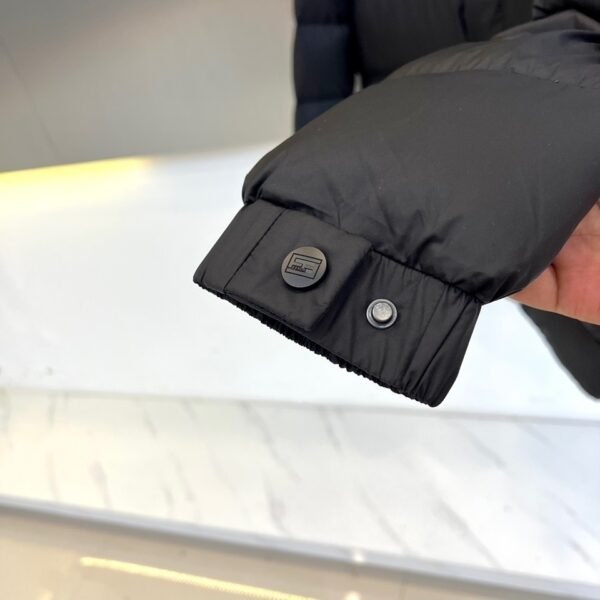 FND Hooded Padded Puffer Jacket - Black