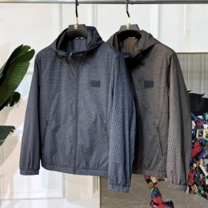 8518aa18 FND All-Over Monogram Hooded Jacket