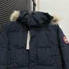 CG Hooded Puffer Jacket with Faux Fur Trim - Navy Blue