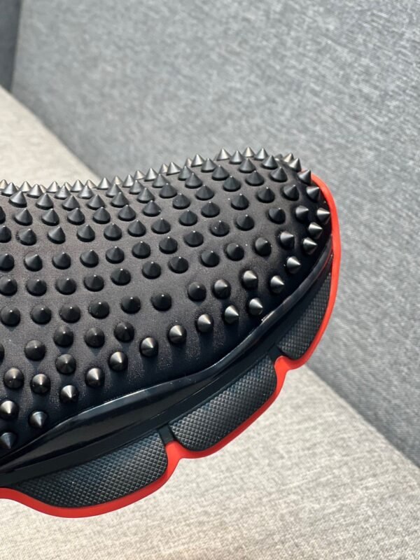 CLB Studded Slip-On Trainers with Chunky Sole - Black