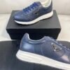 880ba935 PRDA Low-Top Trainers with Contrast Panels - Navy Blue