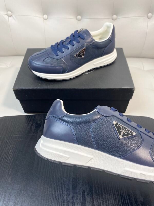 880ba935 PRDA Low-Top Trainers with Contrast Panels - Navy Blue