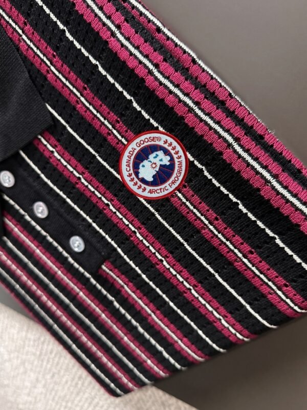 CG Stripped Polo Shirt - Burgundy